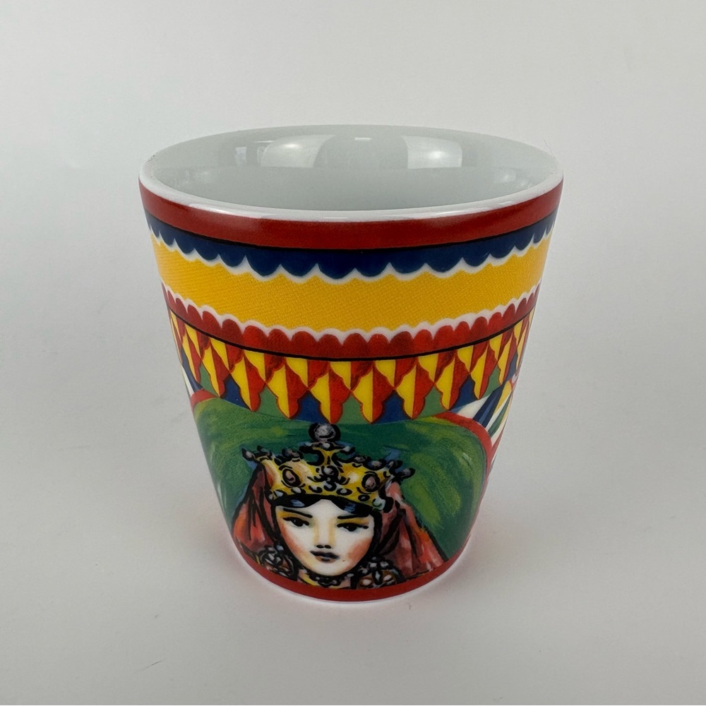 Dolce Gabbana Casa Porcelain Carretto Mug Regina - Picture 3 of 8